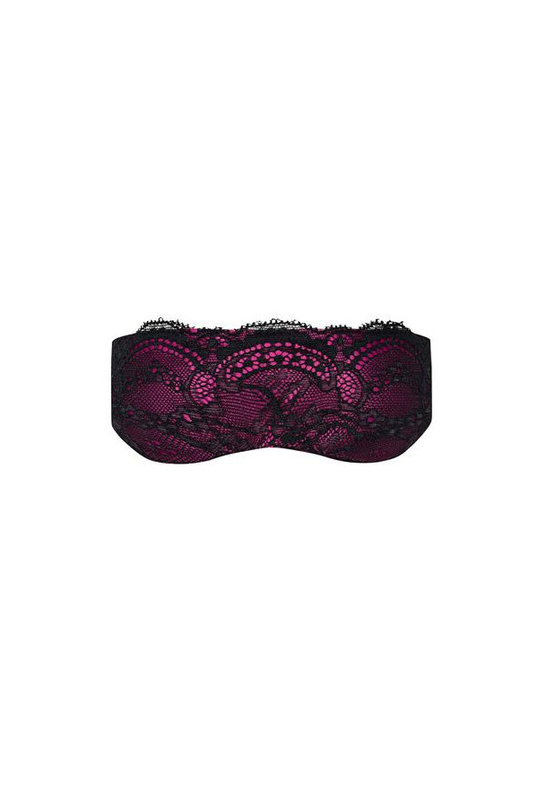 Masque occultant dentelle berry