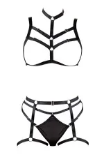 Ensemble bondage seins nus à sangles