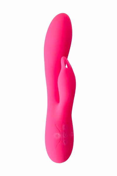 Vibromasseur rabbit bleu avec languette de clitoris