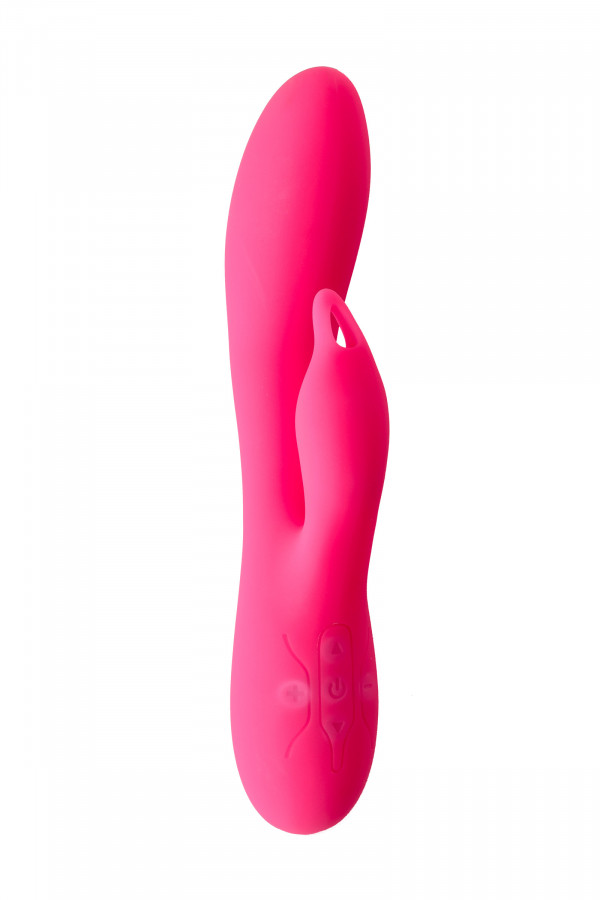 Vibromasseur rabbit bleu avec languette de clitoris