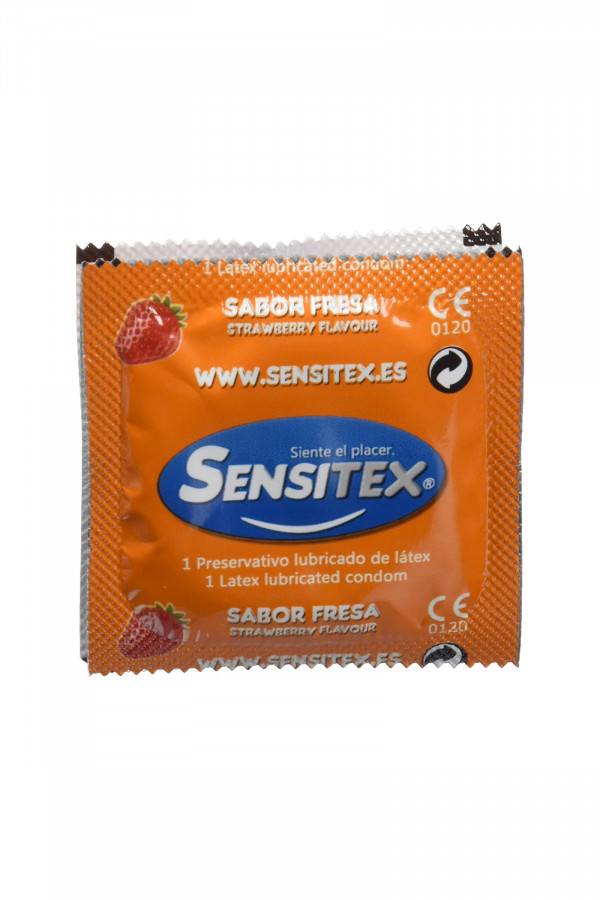 144 préservatifs parfum de fraise Sensitex