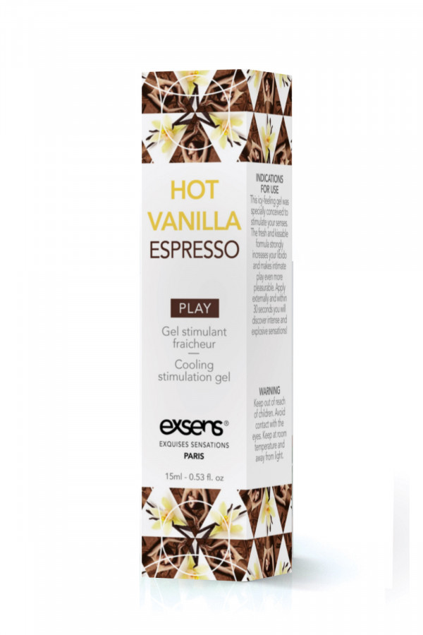 Gel stimulant fraîcheur Exsens Hot Vanilla Espresso 15ml