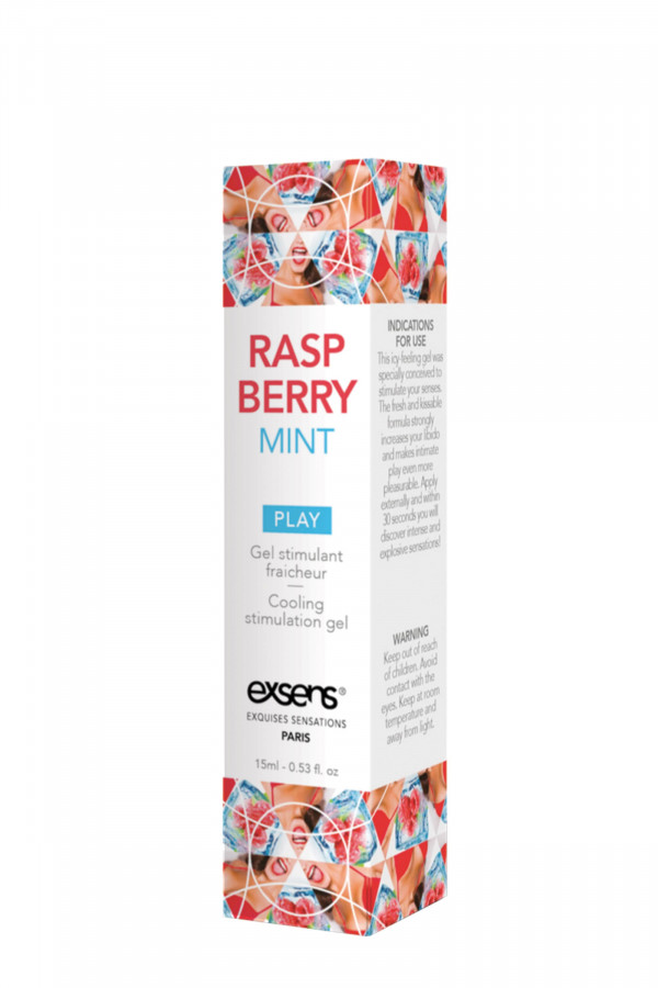 Gel stimulant fraîcheur Exsens framboise menthe 15ml