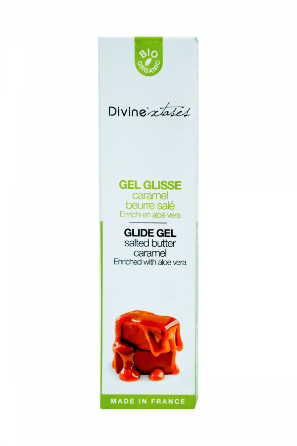 Gel glisse bio Divinextases Caramel beurre salé 100ml