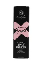 Gel intensifiant effet chaud froid et vibrant Triple X 15ml