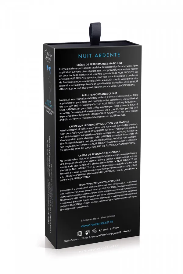 Plaisir Secret : crème d'érection puissante et performance homme.