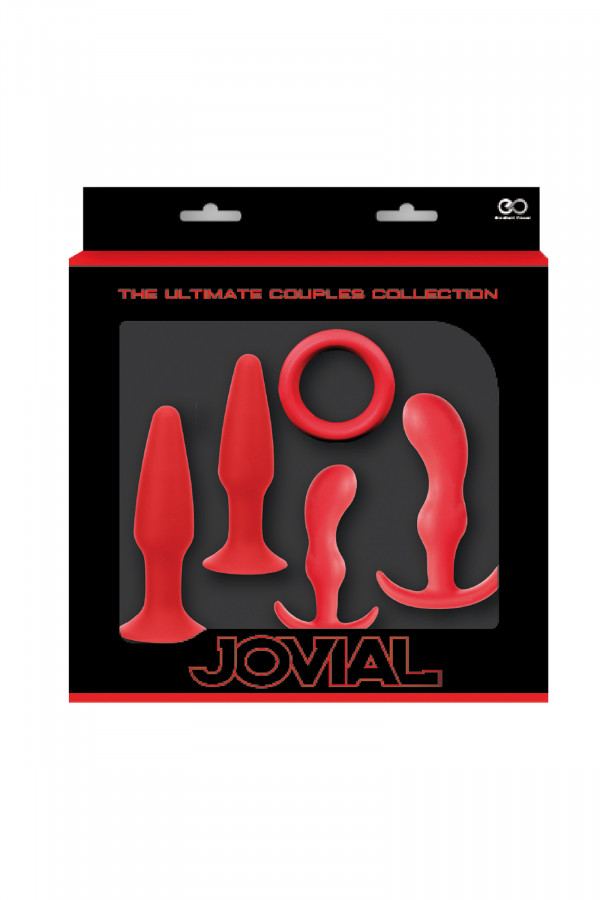 Coffret spécial kit anal pour couple plugs et cockring