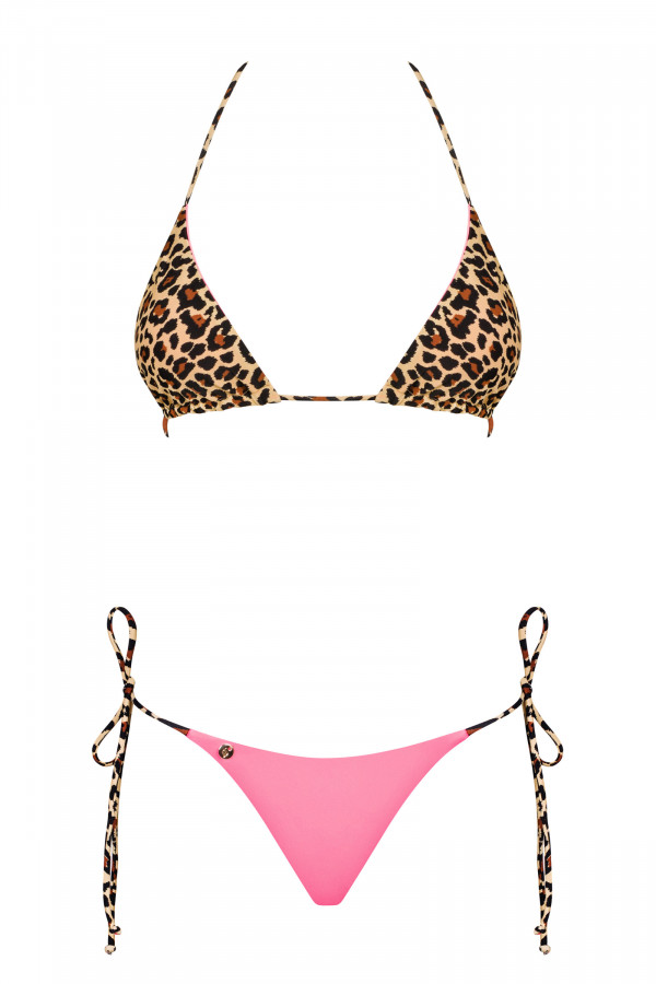 Bikini sexy réversible léopard