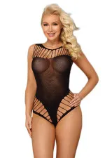 Body moulant en résille à découpes sexy