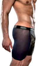 Boxer cycliste homme avec transparence