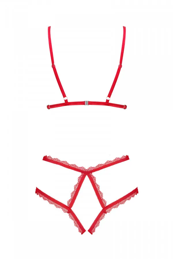 Body ouvert de Noël très sexy Merrynel Obsessive