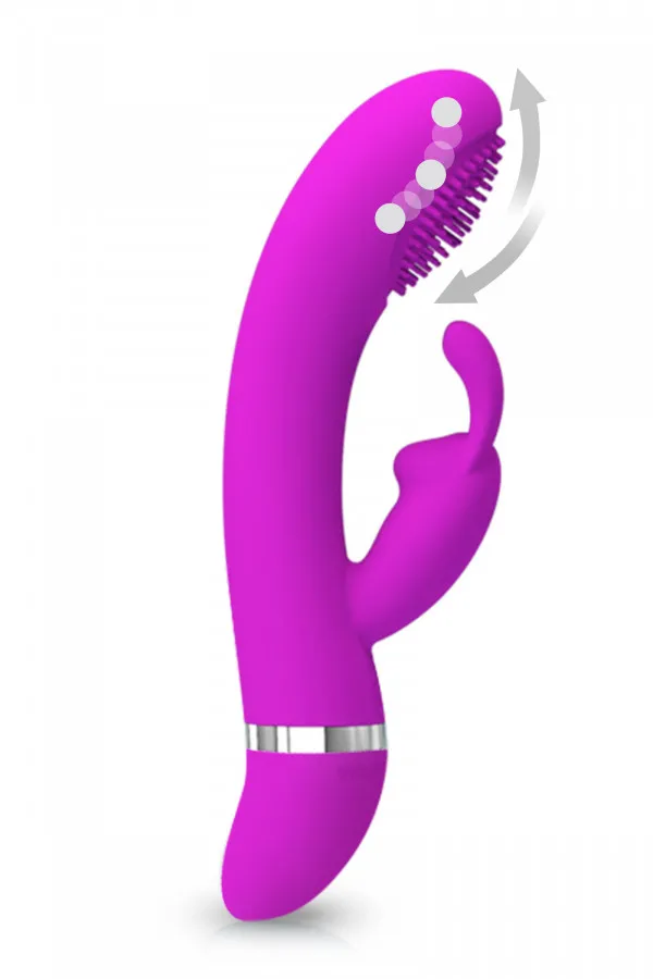 Rabbit Point G à Picots - Vibromasseur Rabbit Pretty Love | Stimulation G-Spot Puissante