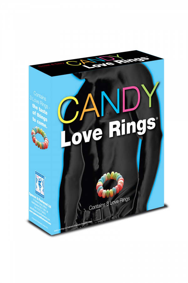 Cockrings Bonbons Candy Love Rings - 3 Pièces à Croquer