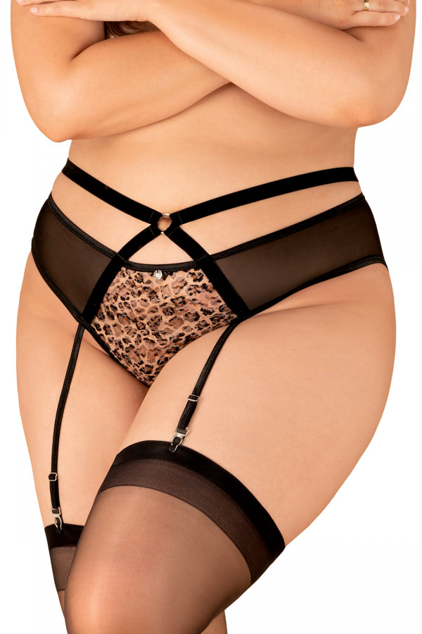 Porte-Jarretelles culotte ouverte Allunes - Obsessive