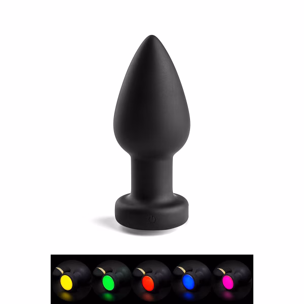 Plug anal vibrant lumineux avec télécommande