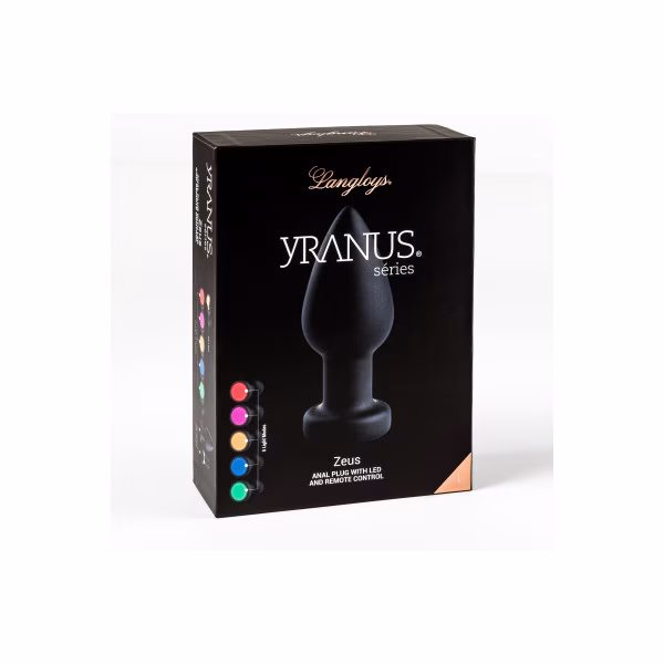 Plug anal vibrant lumineux avec télécommande