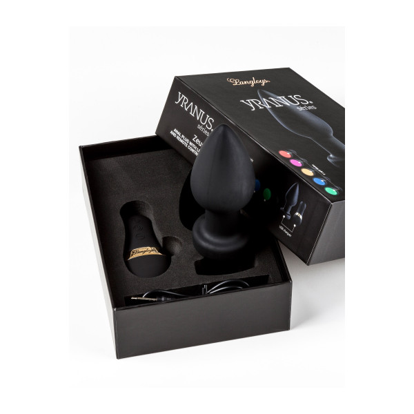 Plug anal vibrant lumineux avec télécommande