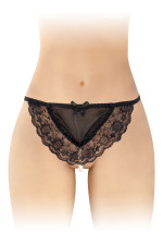 String dentelle avec perles nacrées