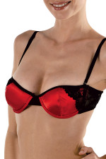 Soutien-gorge satin et dentelle