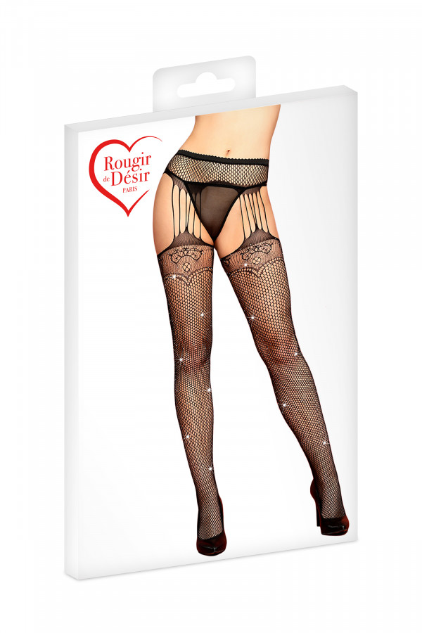 Collants avec strass et résille de Rougir de Désir