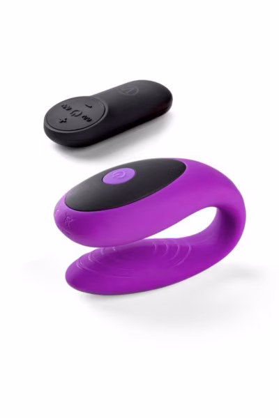 Stimulateur de couple bleu clitoris et point G
