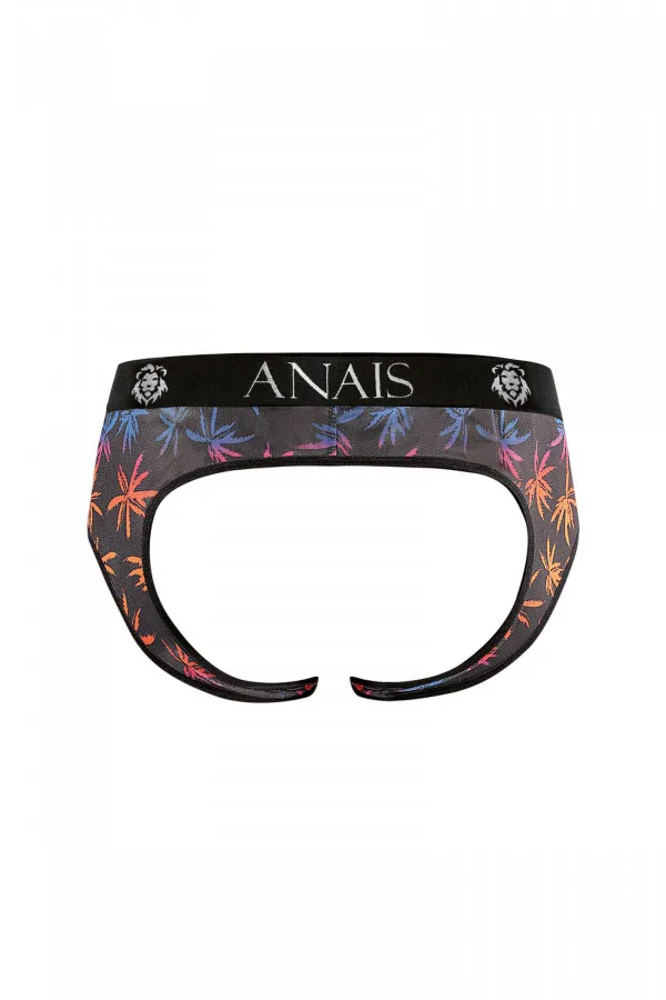 Jockbikini Chill en tissu transparent à motif palmiers de Anaïs for Men