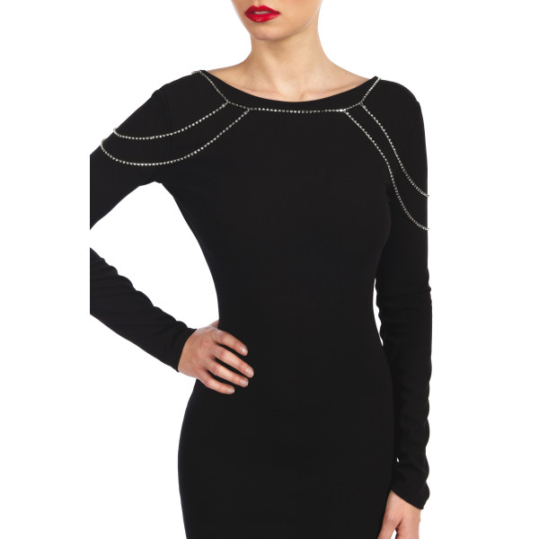 Chaîne de taille taille ou épaules dorée avec strass