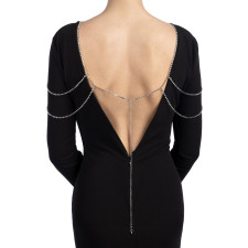 Chaîne de taille taille ou épaules dorée avec strass