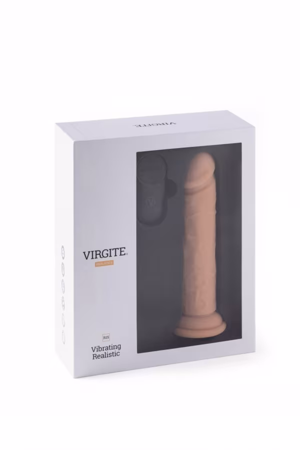 Gode réaliste vibrant avec télécommande violet R15 de Virgite