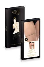 Jarretière bijou dorée avec strass