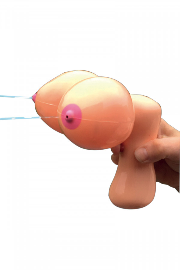 Pistolet à Eau Poitrine - Accessoire Humour Sexy Fun