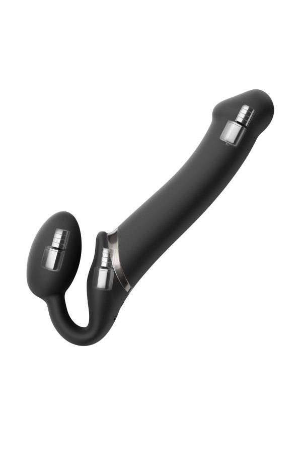 Strap On Me le gode ceinture sans ceinture vibrant noir taille M