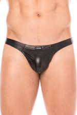 String homme aspect cuir