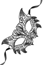 Loup rétro en dentelle brodée