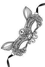 Loup dentelle brodée souple de chat