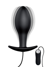 Plub vibrant en silicone avec télécommande