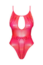 Monokini brillant effet ceinture