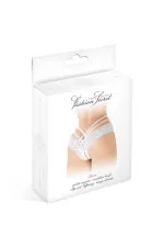 Tanga ouvert dentelle et ornements