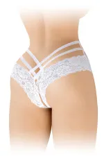 Tanga ouvert dentelle et ornements