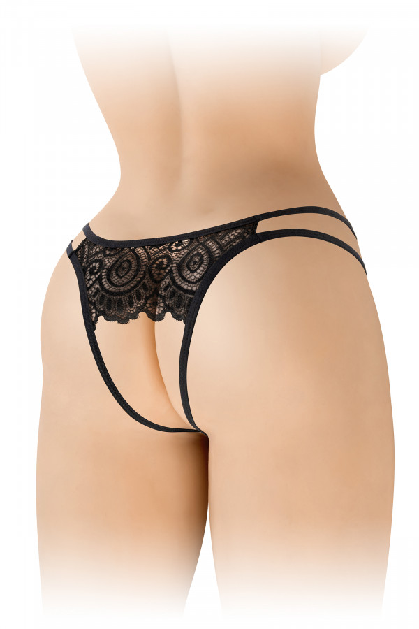 Culotte ouverture large tulle et dentelle