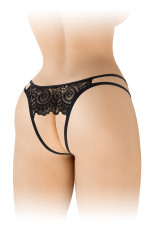 Culotte ouverture large tulle et dentelle