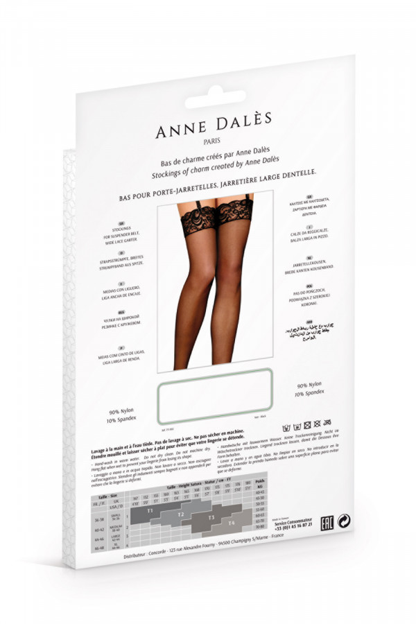 Bas jarretière en dentelle Bruna