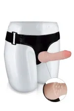 Gode ceinture avec harnais en cyberskin