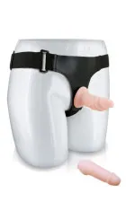 Gode ceinture avec harnais et 2 godes réalistes