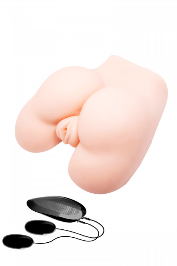 Masturbation homme fessier réaliste anus et vagin charnues vibrants