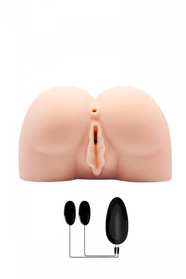 Masturbateur réaliste fessier anus et vagin vibrants