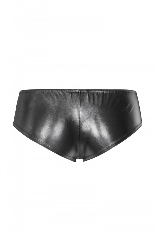 Mini short moulant effet cuir Bad Girl