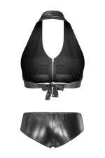 Mini short moulant effet cuir Bad Girl