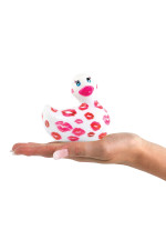 Canard vibrant blanc avec lèvres bisous I Rub My Duckie Romance