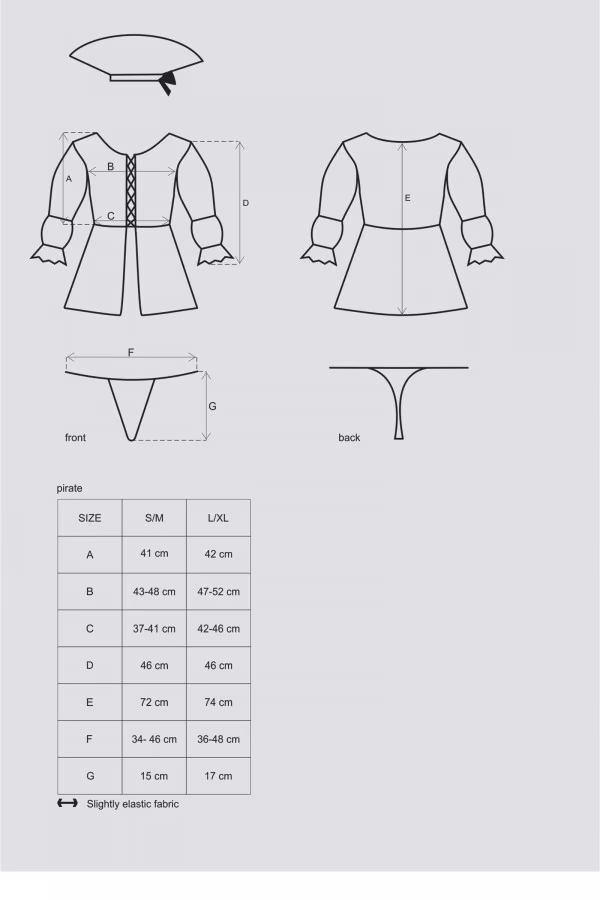 Déguisement Femme Pirate avec String - Concorde Love